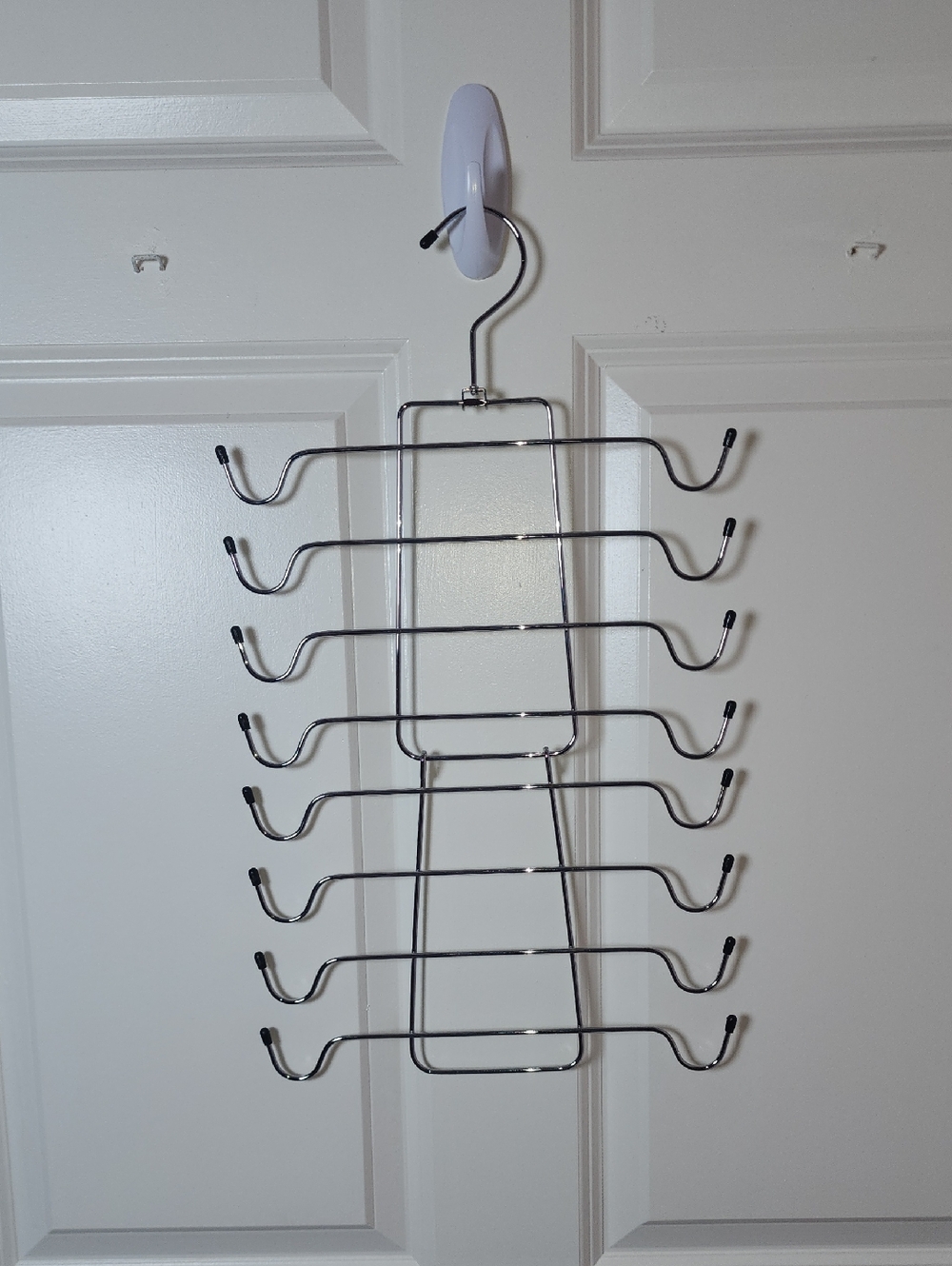 Multi-Tier Metal Scarf and Accessory Hanger - Silver